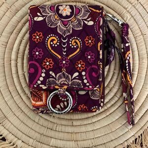 VERA BRADLEY Safari Sunset Double ID Wristlet